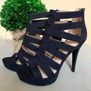 Nine West Navy Blue Heels 7.5